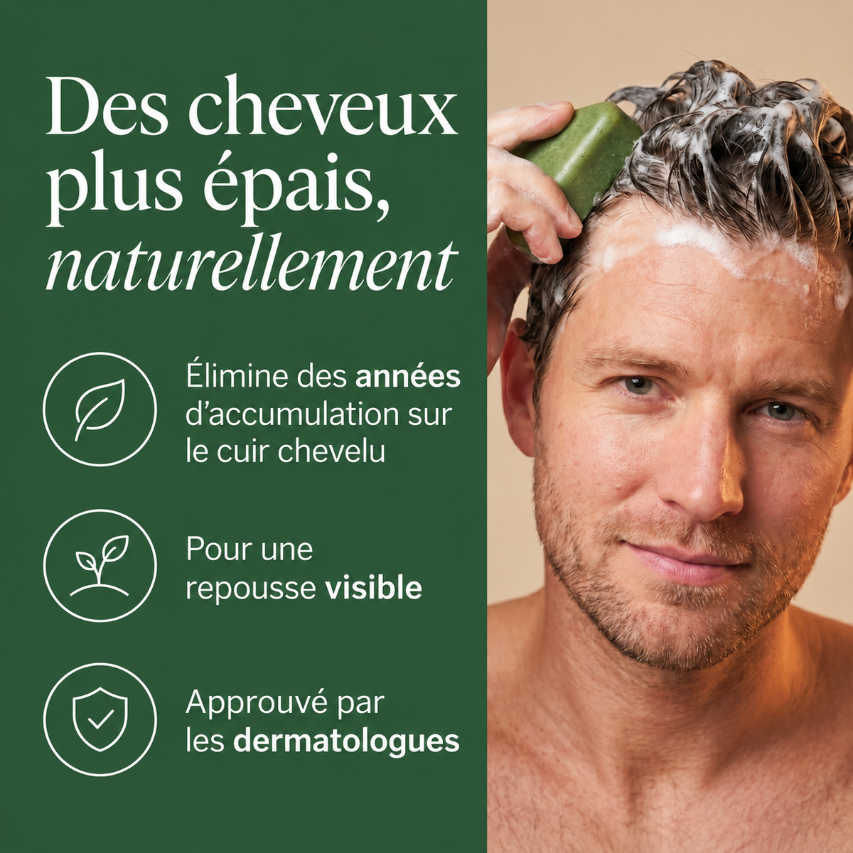 Shampoing solide coréen revitalisant