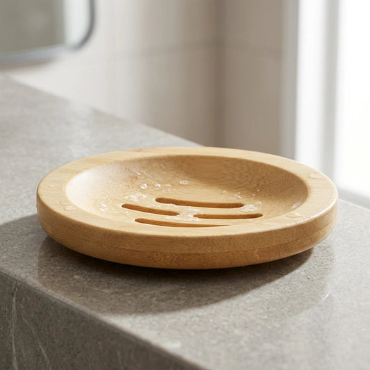 Porte-savon drainant en bambou